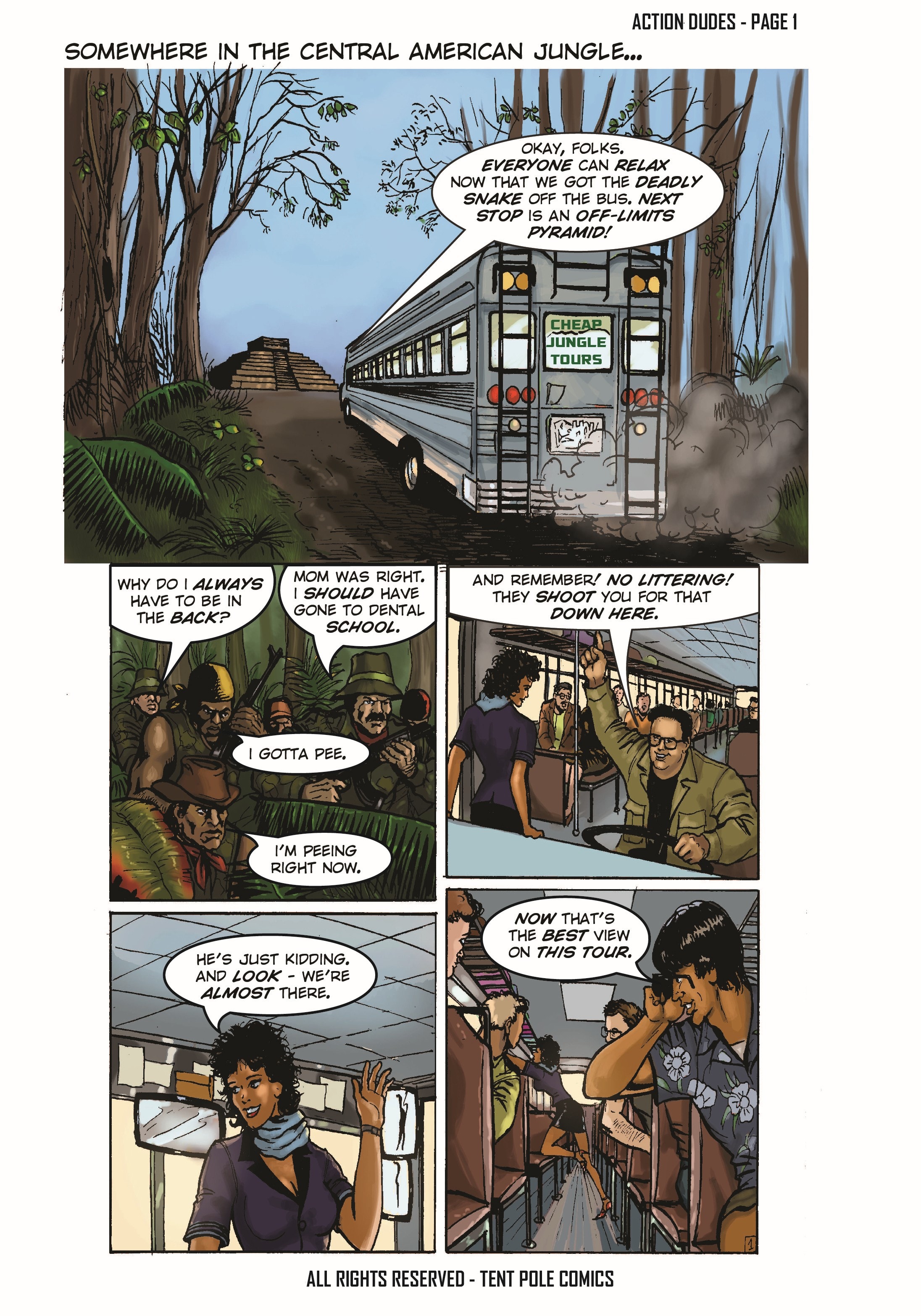 Action Calls — Page 1 interior art